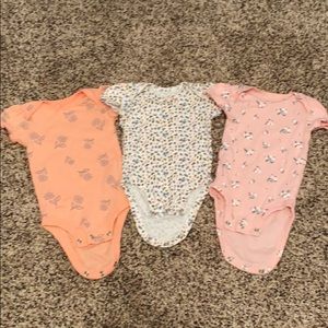 Baby girl 3 month flower onesies